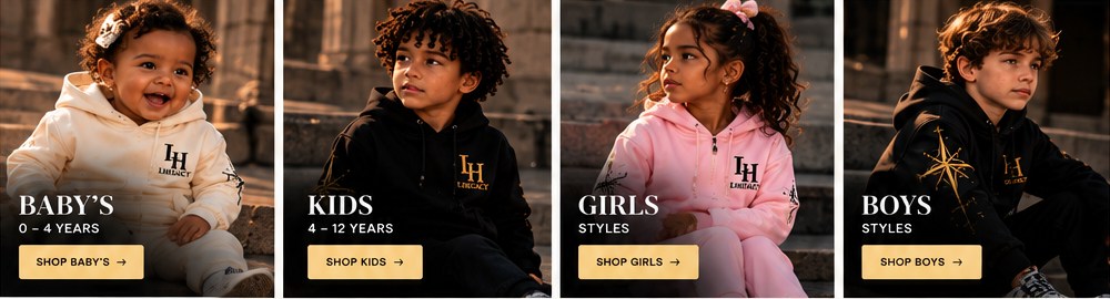 LHEGACY children modeling collection outfits